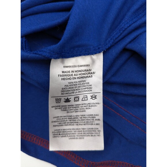 Chicago Cubs Shirt Blue Nike Dri-Fit V-Neck Short Sleeve T-Shirt Size Medium - Picture 5 of 5